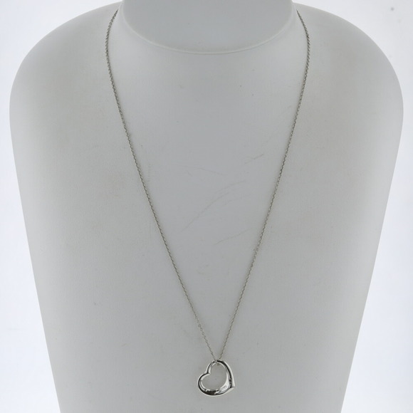 TIFFANY necklace open heart approximately 16mm in width silver 925 Lady's &Co. - Picture 6 of 6